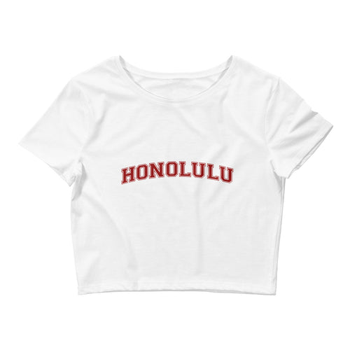 Honolulu White Crop Top