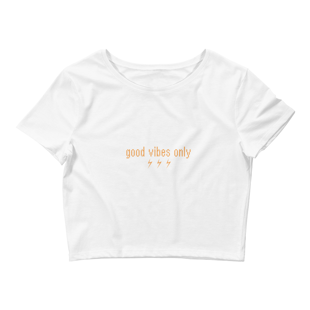 Good Vibes Only Crop Tee